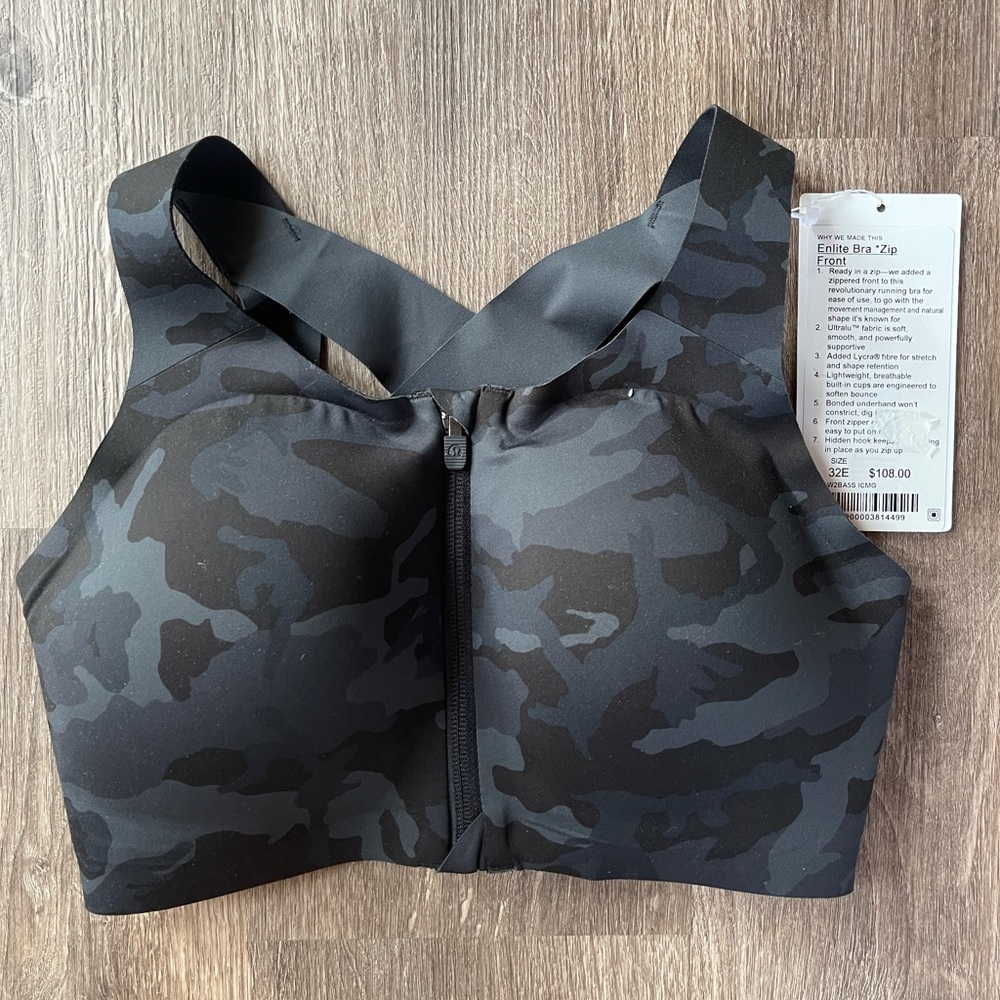 Lululemon- Enlite Bra *Zip Front